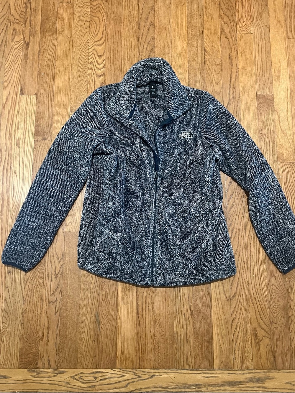 The North Face Women's Heathered Dark Blue Teddy Jacket